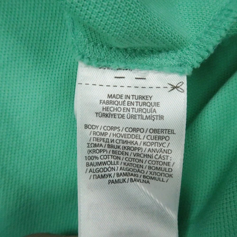 Polo Ralph Lauren Shirt Mens Large Green Classic Fit Mesh Polo Short Sleeve